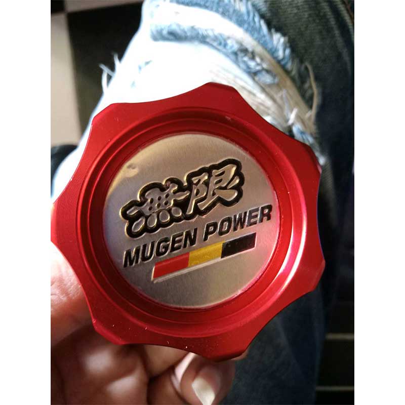 Mugen Power Aluminum Car Engine Oil Cap Mobil Penutup Oli Mesin Honda Universal Spoon Sports