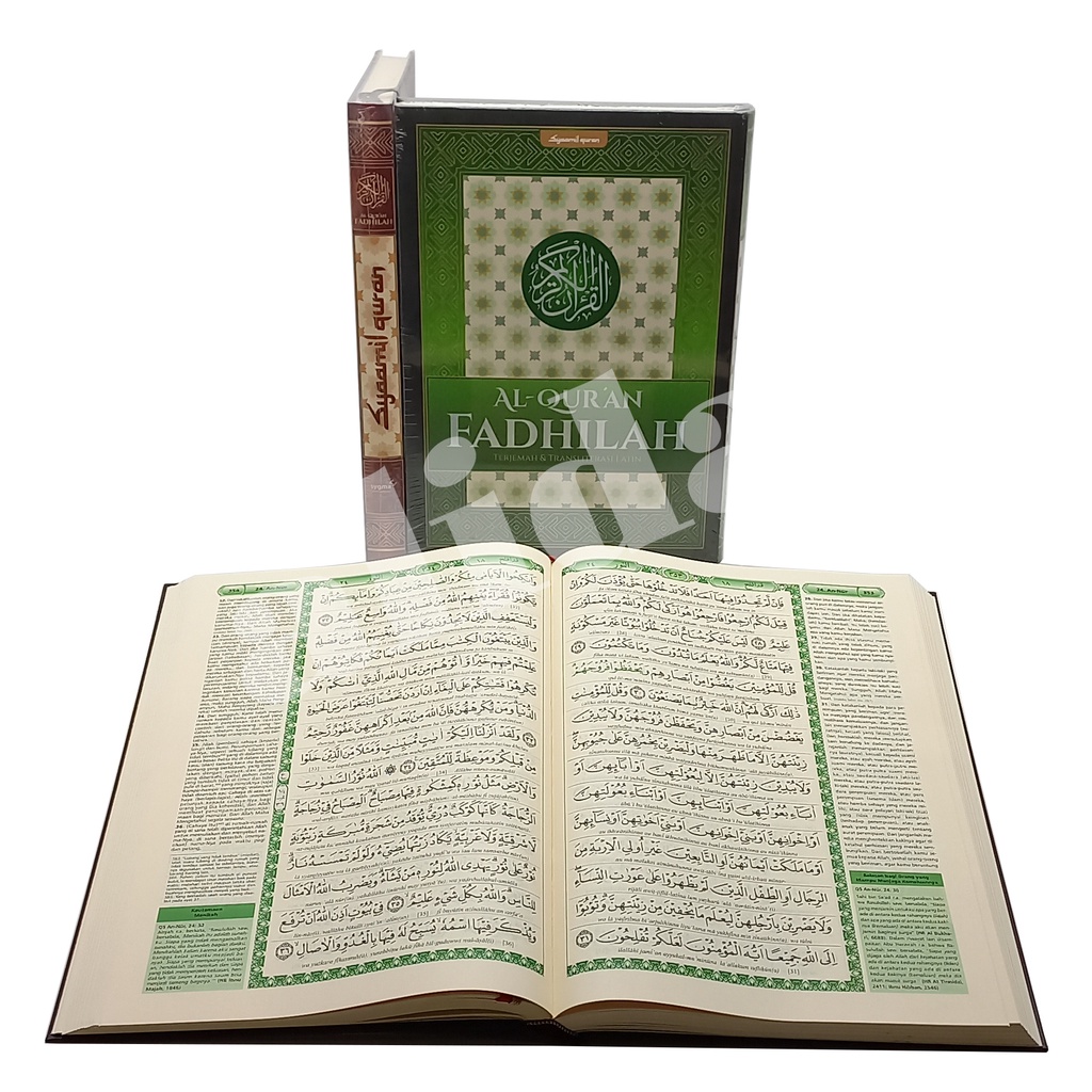 Al-Quran Fadhilah ukuran besar A4, Alquran Arab Latin Terjemah - Tafsir Jalalain Syaamil Quran