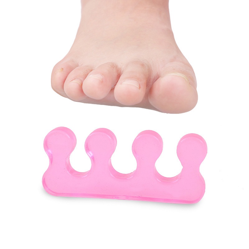 2Pcs Alat Pemisah Jari Kaki Bahan Silikon Untuk Manicure / Pedicure