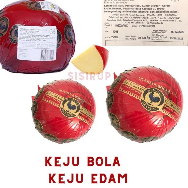 

֍ 200 gr Keju Edam 200 gr / Keju Bola Ayam Emas / Cock Brand ☟