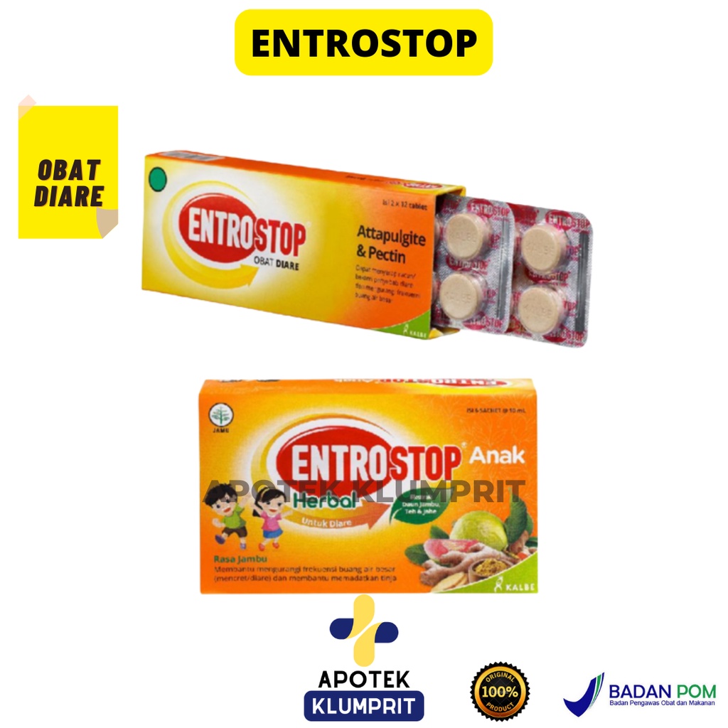 Entrostop Herbal Dewasa Sachet, Obat Diare, Obat Diare Herbal