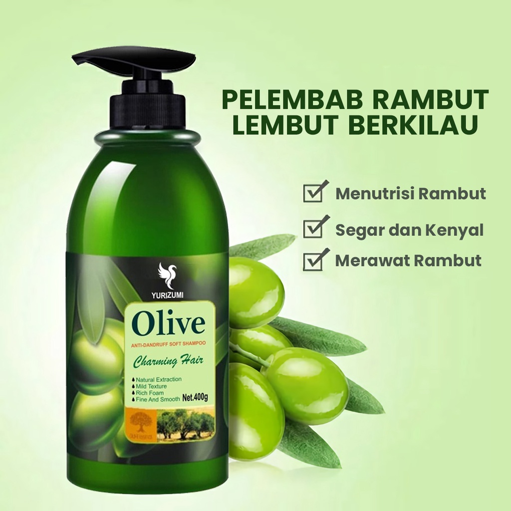 [ READY STOCK ] Shampoo Olive Anti Ketombe dan Perawatan Rambut Rontok