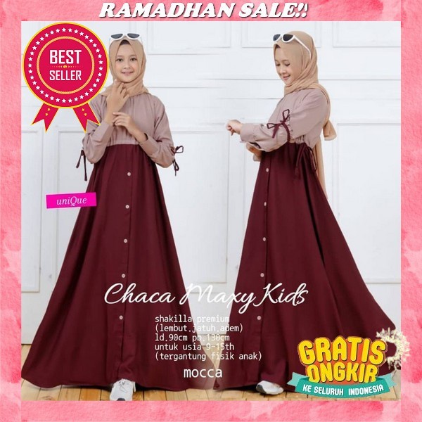 Gamis Anak Lebaran Terbaru 2023/Mohza Kids/Dress Anak Bahan Rayon/Baju Muslim Anak/Gamis Anak Umur 3