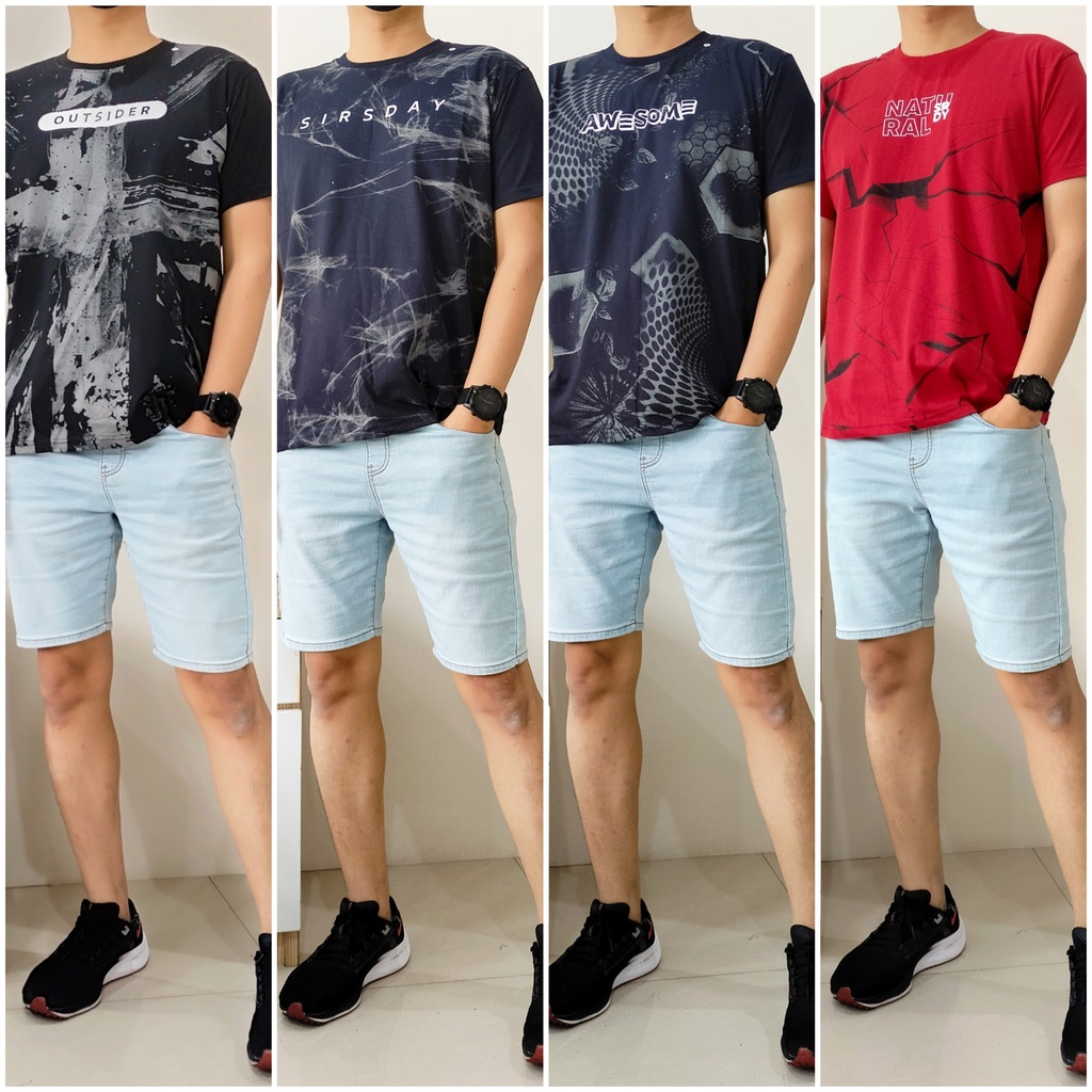 SIR SUNDAY L Kaos Oblong Distro Cowok Lengan Pendek