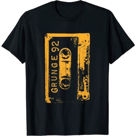 Baju Kaos Grunge 90's Vintage Concert Mixtape Retro T-Shirt