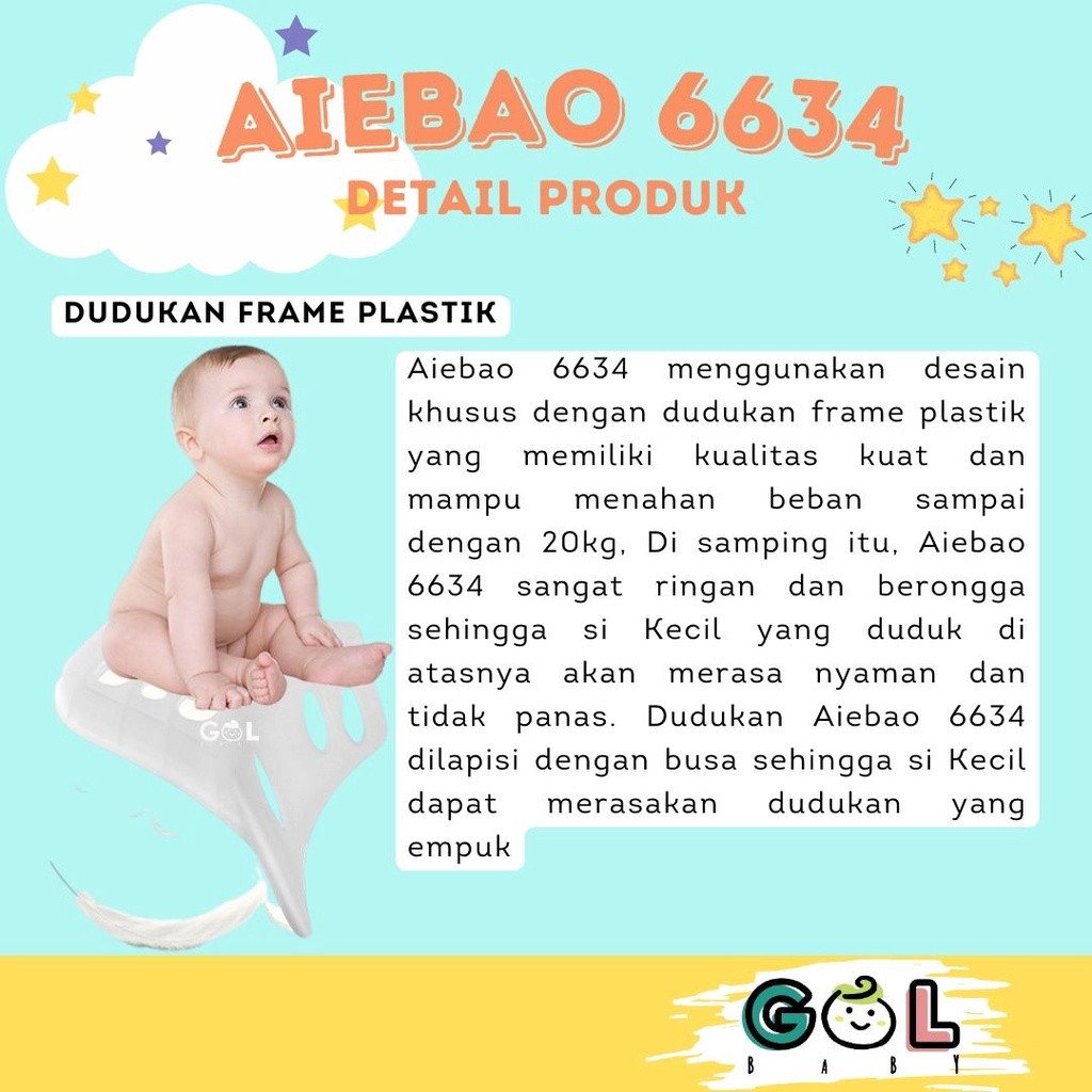 Gendongan Bayi Baby Carrier multifunction 11 in 1 Hipseat Carrier Aiebao 6634 (6636 6608 6629 6612)
