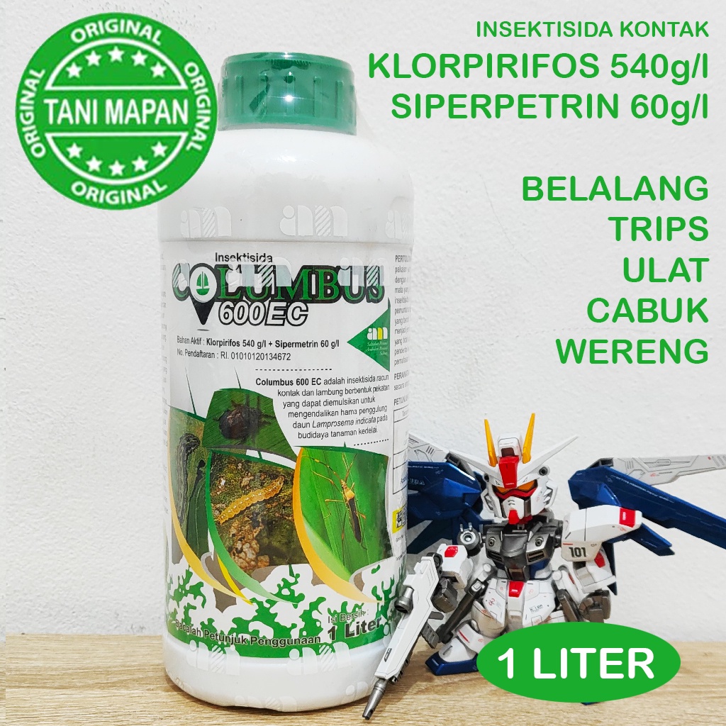 COLUMBUS 600ec - 1L (Klorpirifos 500 Sipermetrin 50) Insektisida