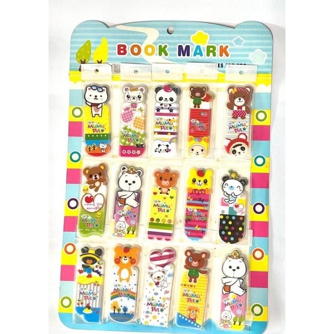 

Ready oke] Bookmark mika motif / pembatas buku lucu