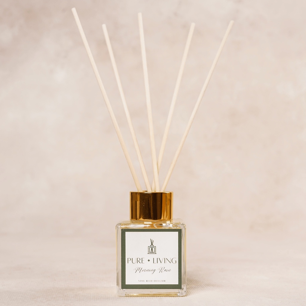 Morning Rain Reed Diffuser Essential Oil 50ml | Fiber Stick Reed Diffuser | Pewangi Ruangan | Oil Aromaterapi Diffuser | Birthday Gift Ideas | Minyak Esensial | Room Fragrance Perfume | Pengharum Ruangan Aromatherapy Aromatic