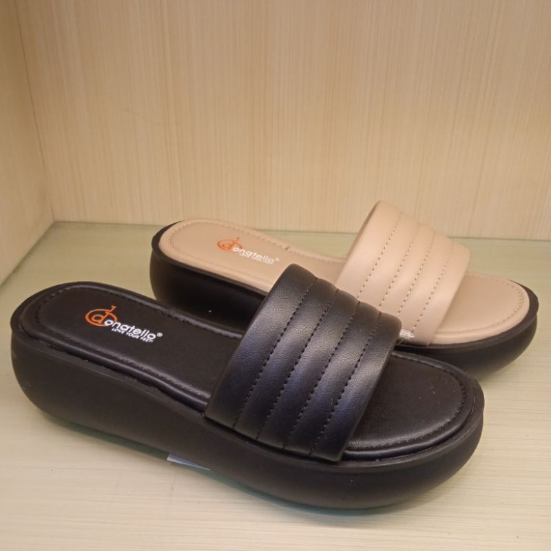 ISM - Sandal Wedges Wanita Donatello/PD.61503 - Sandal Selop Wedges Wanita Simple