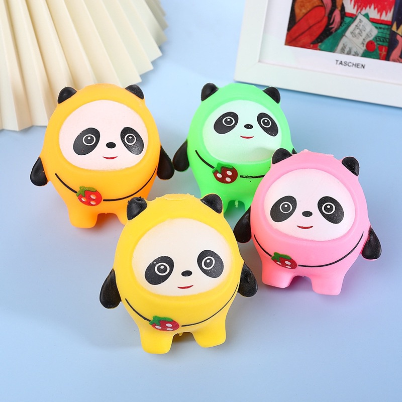 Mainan Squishy LED Panda Viral anti stress