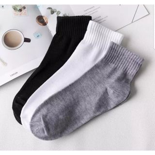 Kaos Kaki Panjang Olah Raga Kerja Kantor Polos Sport Ankle Sock