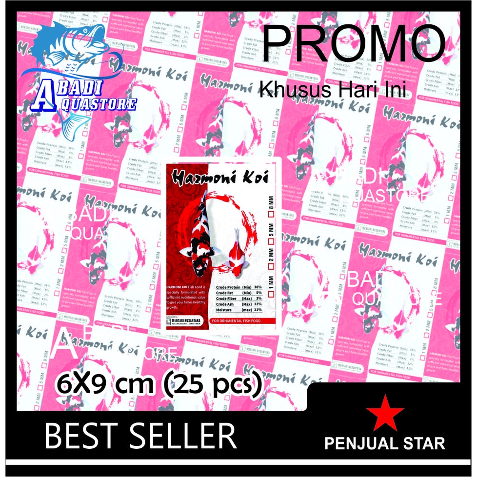 Stiker Repack HARMONI KOI - Stiker Repack - Stiker Harmoni Koi