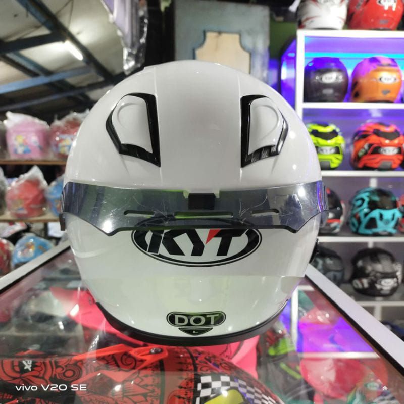 Spoiler Helm KYT Kyoto Hitam Bening Murah Kualitas Mewah