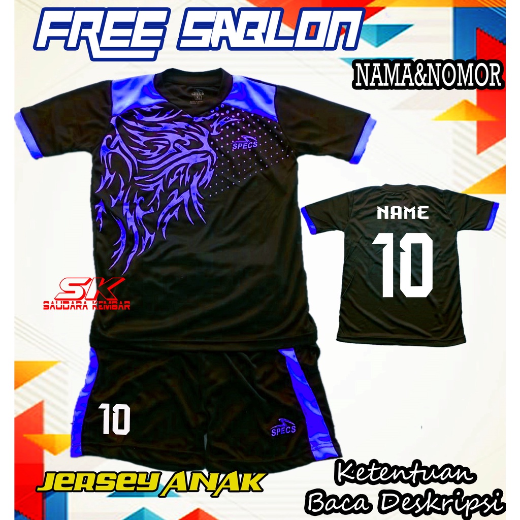 Baju Jersey Bola futsal Anak Anak Laki Perempuan Terbaru 2023