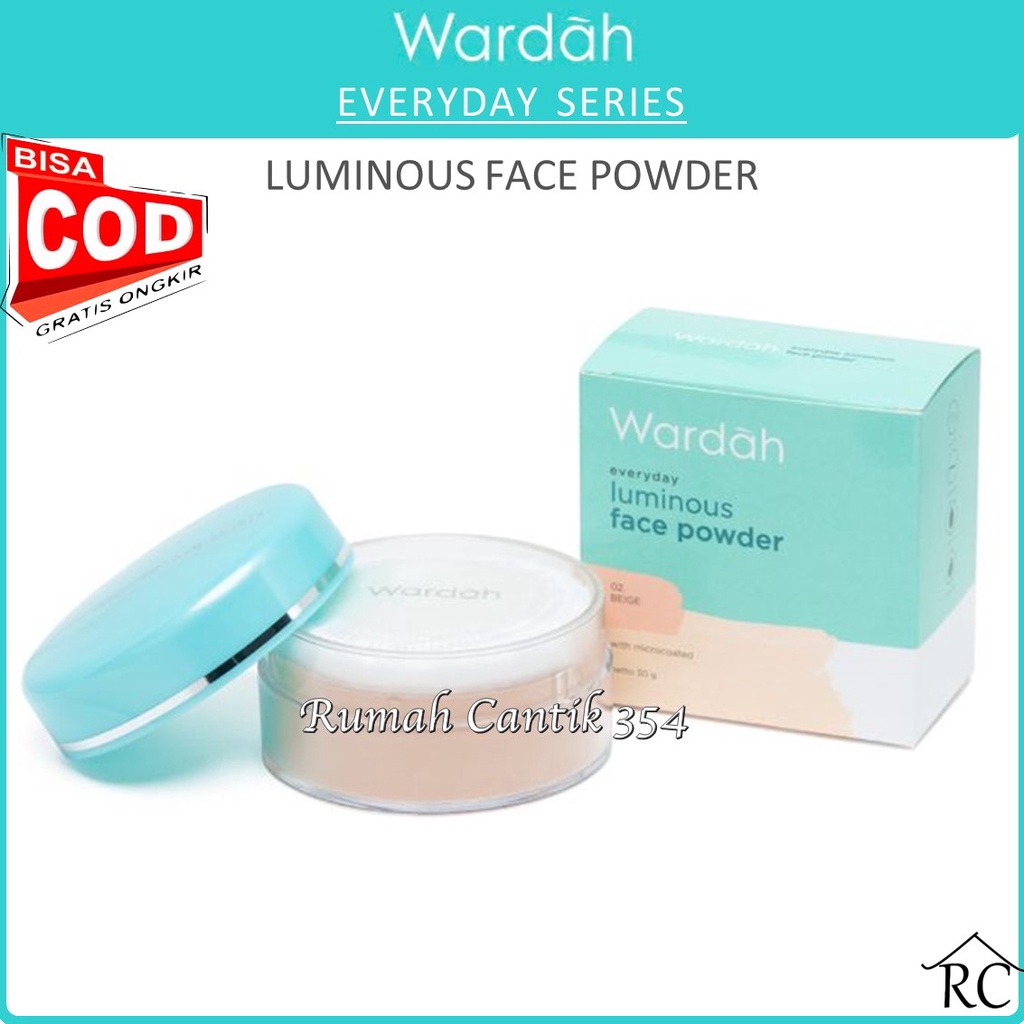 RUMAH CANTIK Wardah Everyday Luminous Face Powder 30 g - Bedak Tabur Yang Halus dan Ringan - COD RUMAHCANTIK354