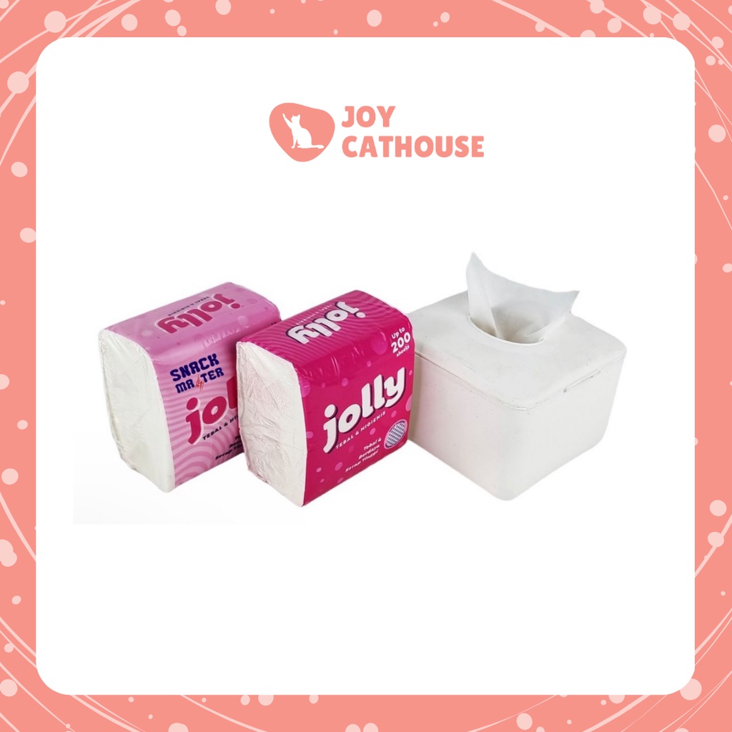 Tissue Kucing , Tisu kandang Pop Up Jolly 200 Sheet