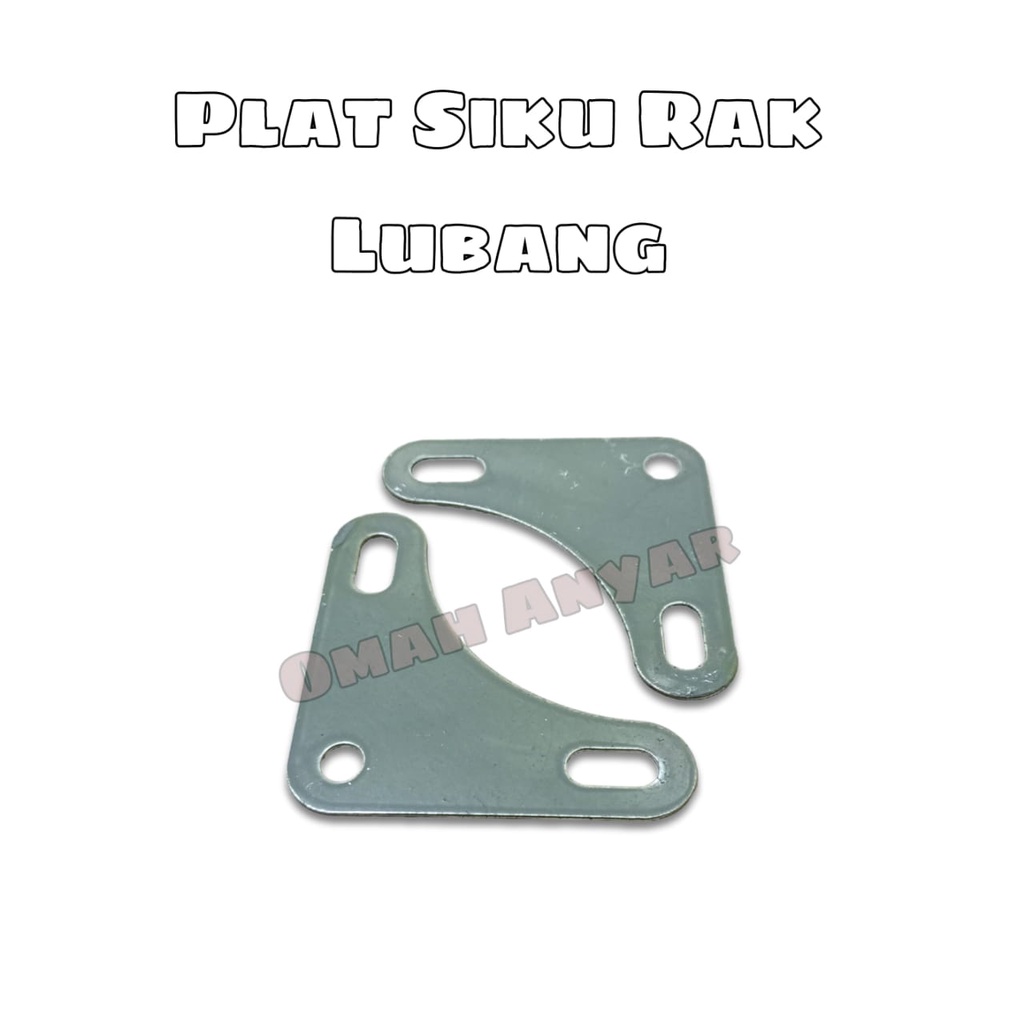 Plat Braket Siku Lubang Rak Portable 3x3 4x4