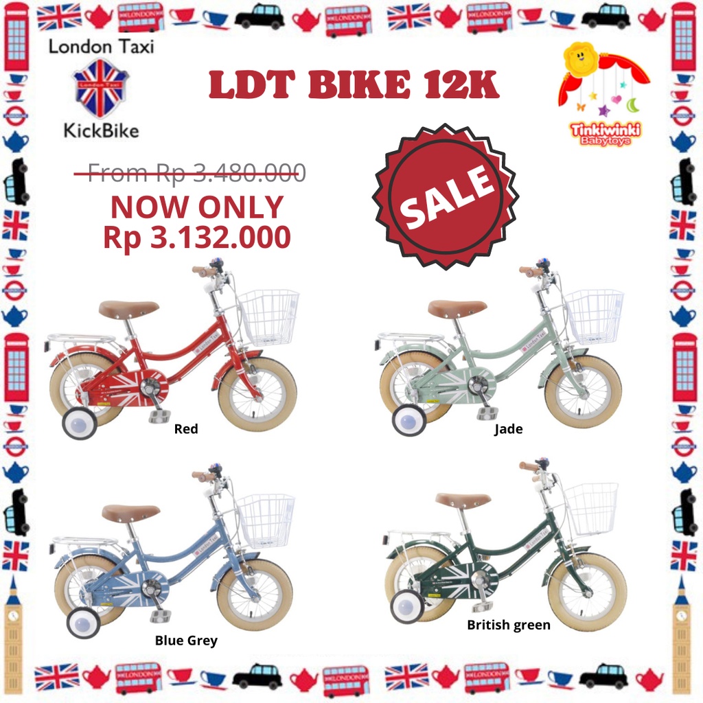 London Taxi LDT Kids Bike 12K Sepeda Anak