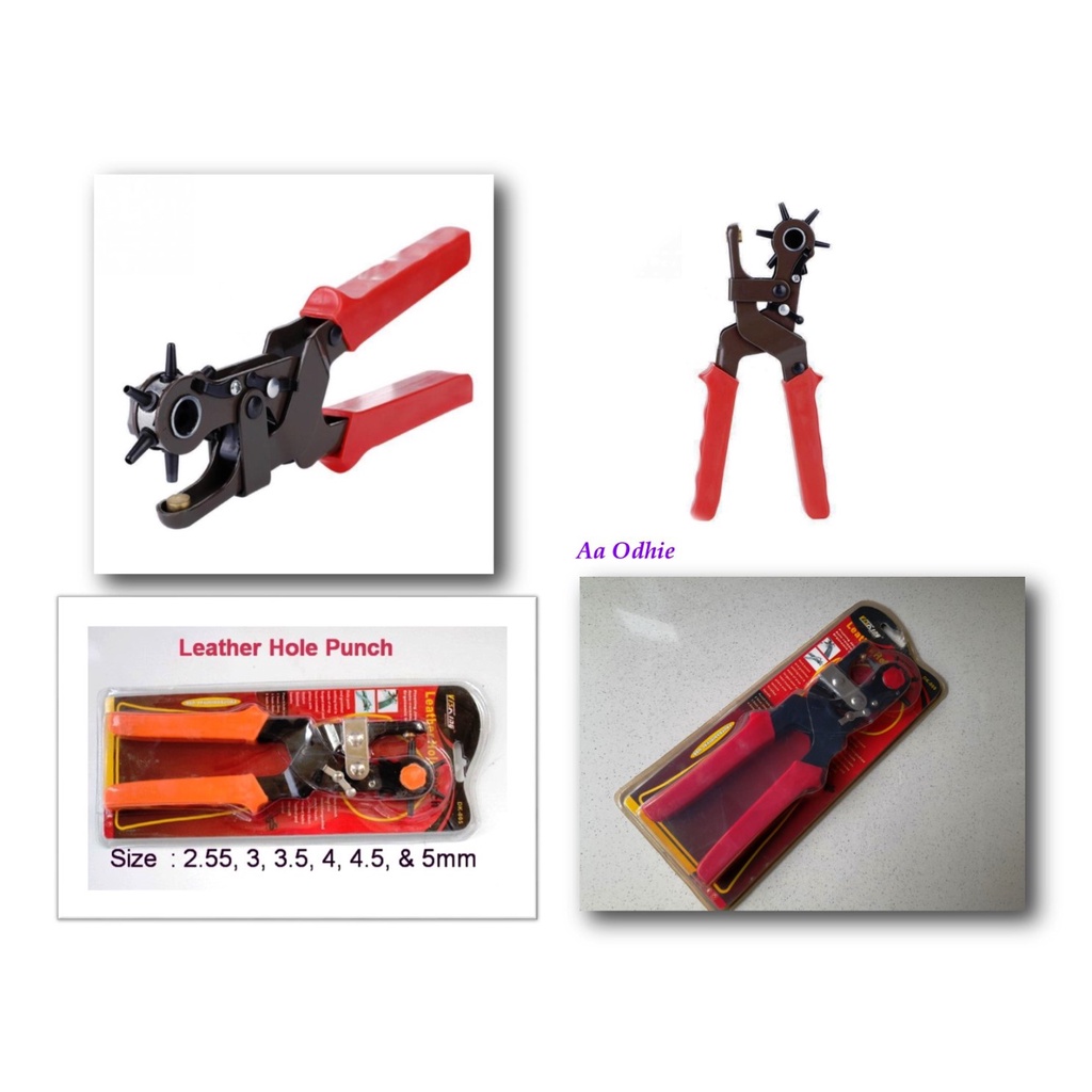 

Alat Pembolong Sabuk Gesper Tali Jam Leather Hole Punch Premium- Visking DK-005