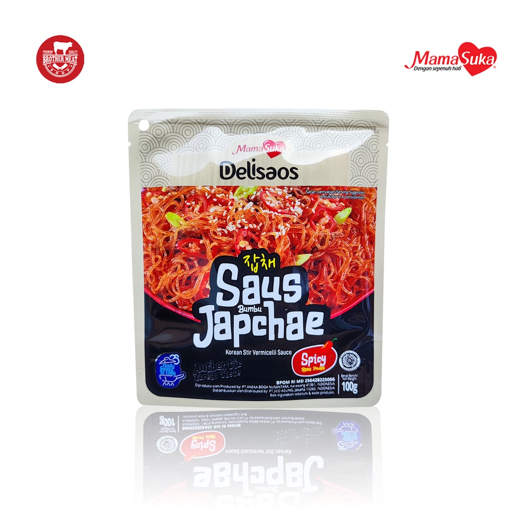 MamaSuka Delisaos Saus Japchae Spicy 100gr, Korean Taste Halal