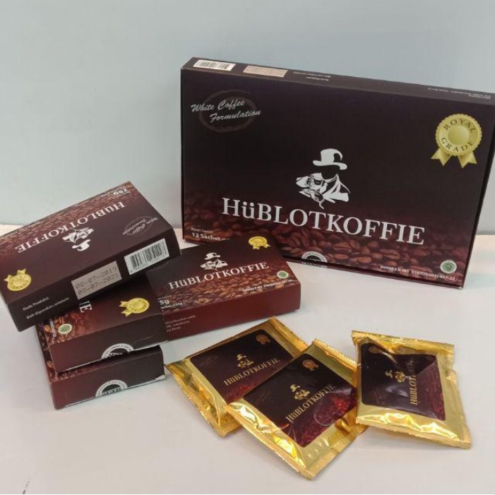 

HUBLOTKOFFIE Original Hologram / Kopi HUBLOT 4 box kecil (12 sachet)