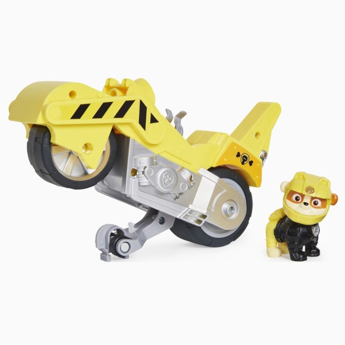 Paw Patrol Moto Pups Rubble Deluxe Pull Back Motorcycle Vehicle #Original