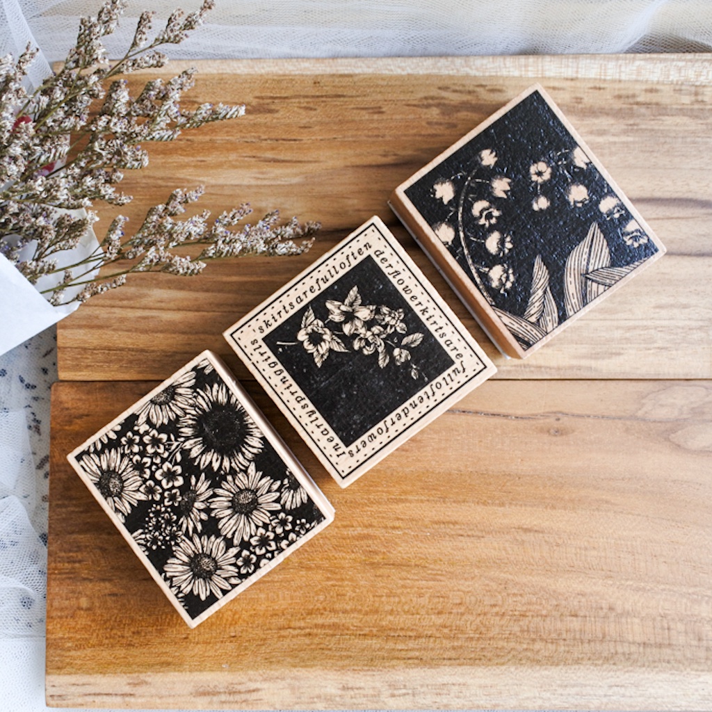 

stampel night summer flower sea for journaling