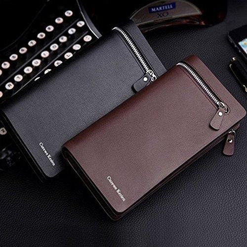 Dompet Pria Wanita Curewe Kerien Model Panjang Kulit Hitam U8H3 Dompet Promo Kualitas Terbaik Sale K