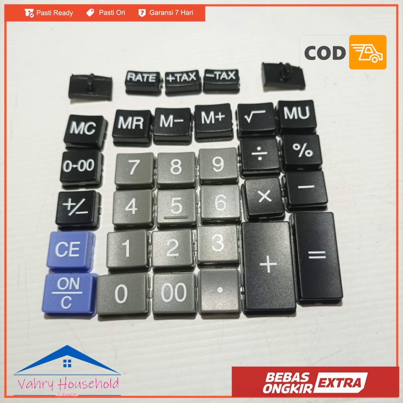 

TOMBOL ANGKA CALCULATOR KALKULATOR CITIZEN SDC 544 S SDC544S ORI