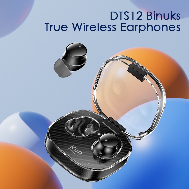 KiiP Wireless DTS12 True Wireless Bluetooth Headset Headphone Earphone Earbuds TWS Stereo