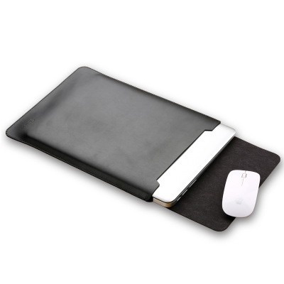 Pouch Leather Sleeve Case Macbook Pro 16 Inch - CNC42 - Black