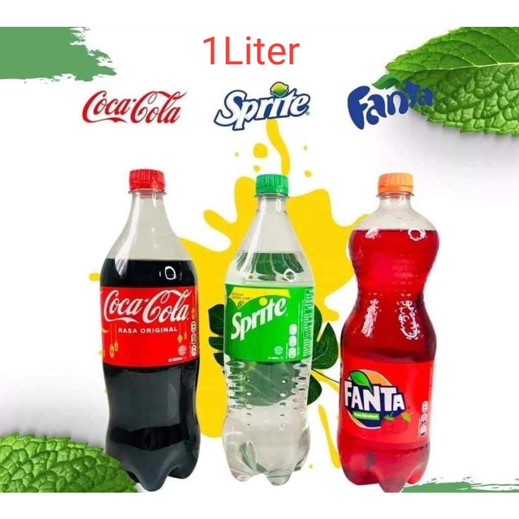 

COCA COLA / FANTA / SPRITE ukuran 1000ml @12botol/krat