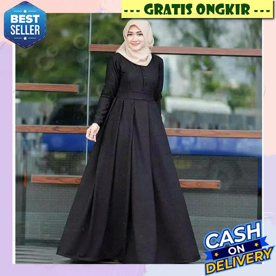 Gamis Lebaran 2023 Model Gamis Terbaru / Kilendra Set Iner + Outer / Gamis Ceruty Baby Doll Tali Ter