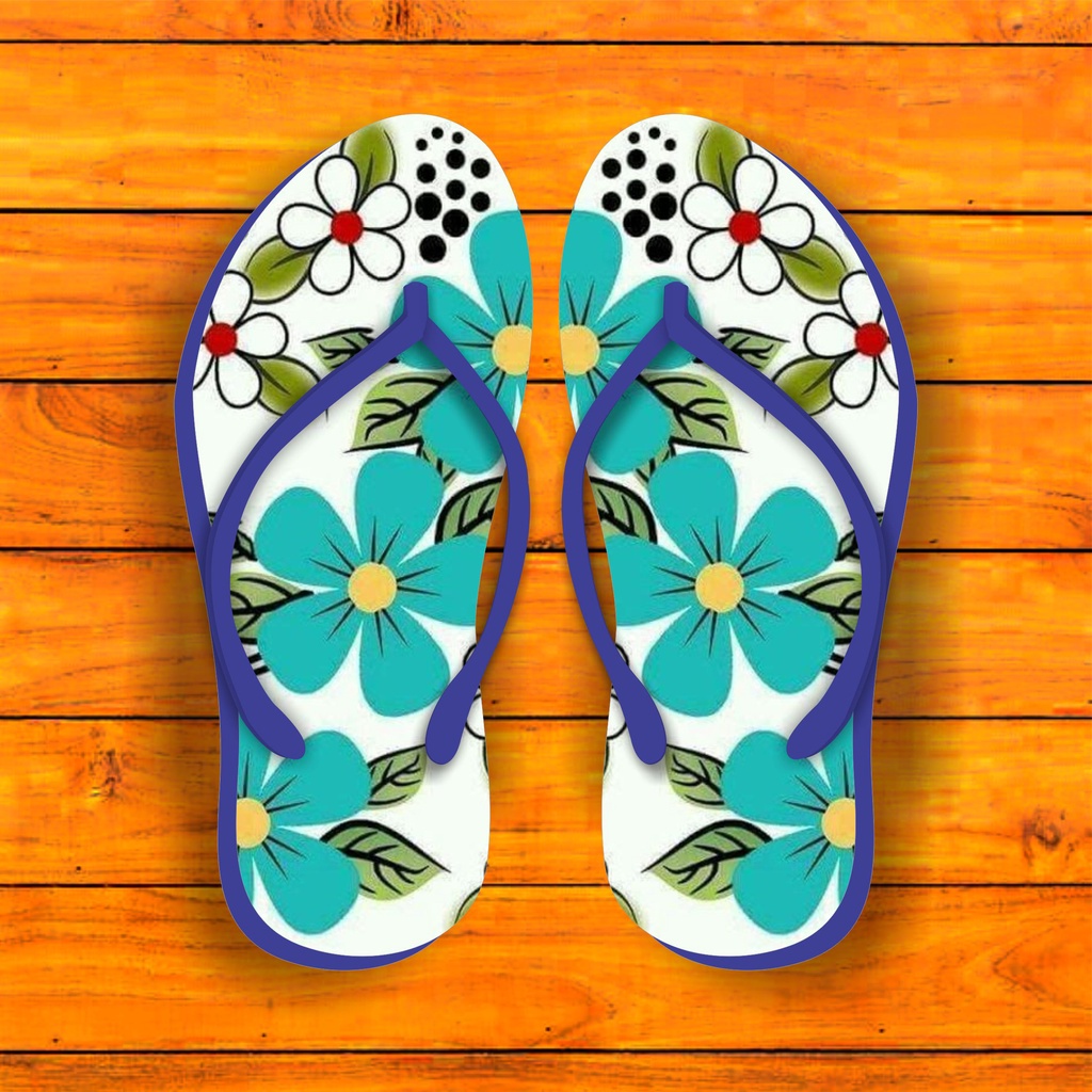 Sandal printing cewek murah, sandal printing, sandal cewek