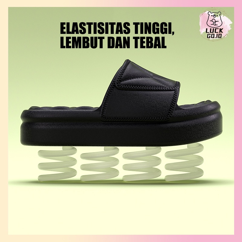 Sandal Selop Sandal Wanita Sandal Rumah Jelly Import Nyaman Empuk Sandal Pasangan Kamar Mandi Anti Slip Elastic Empuk EVA