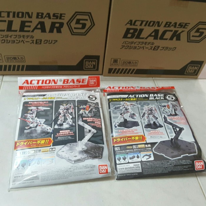 Terlaris Action Base 5 , Clear, Black @75.000