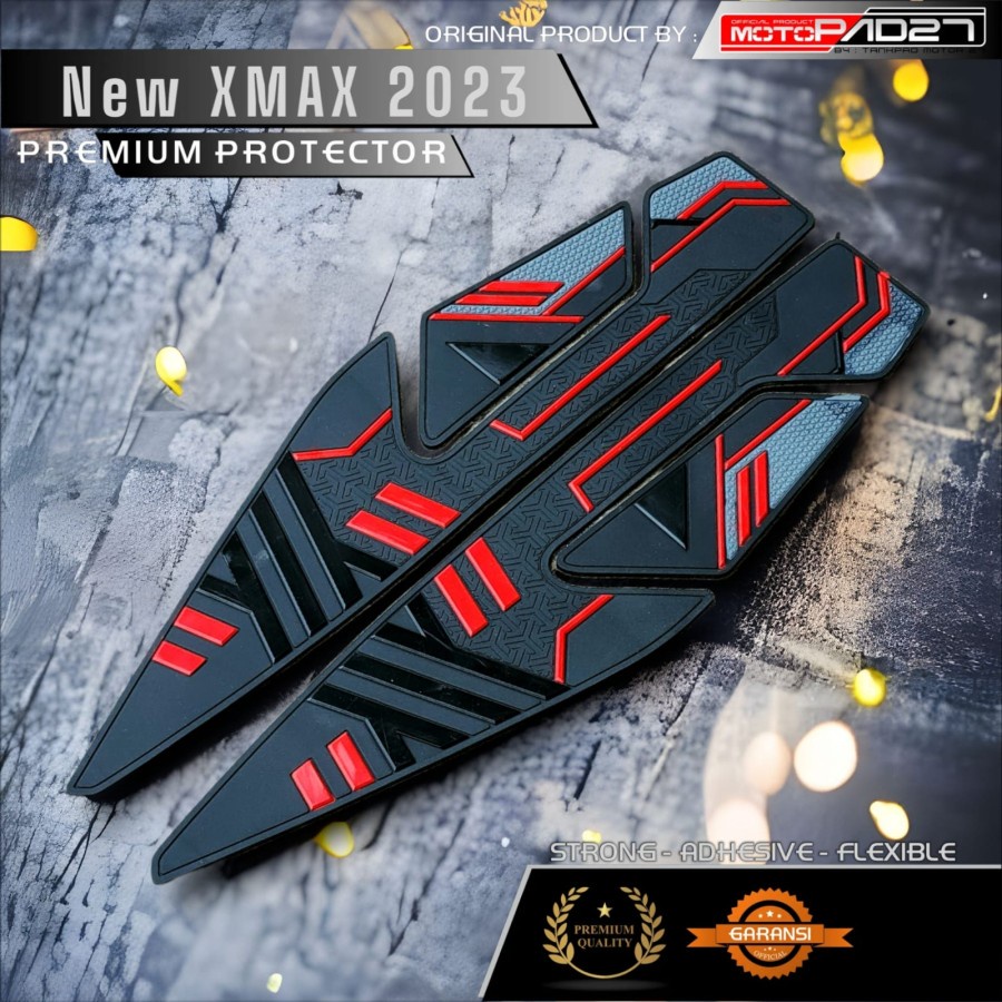 Motopad27 Stiker sidepad protector New Xmax 2023 bahan Karet tebal 4mm