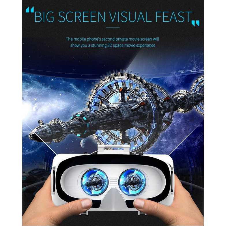 Shinecon VR Box IMAX Giant Screen Virtual Reality With Remote - SC-G06B - Black