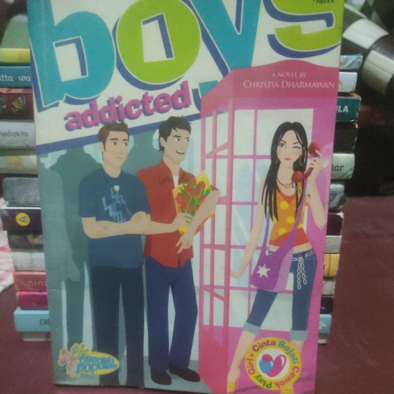 Buku Novel Boya Addicted Cinta Sejati Cewek Play Girl By Christia Dharmawan