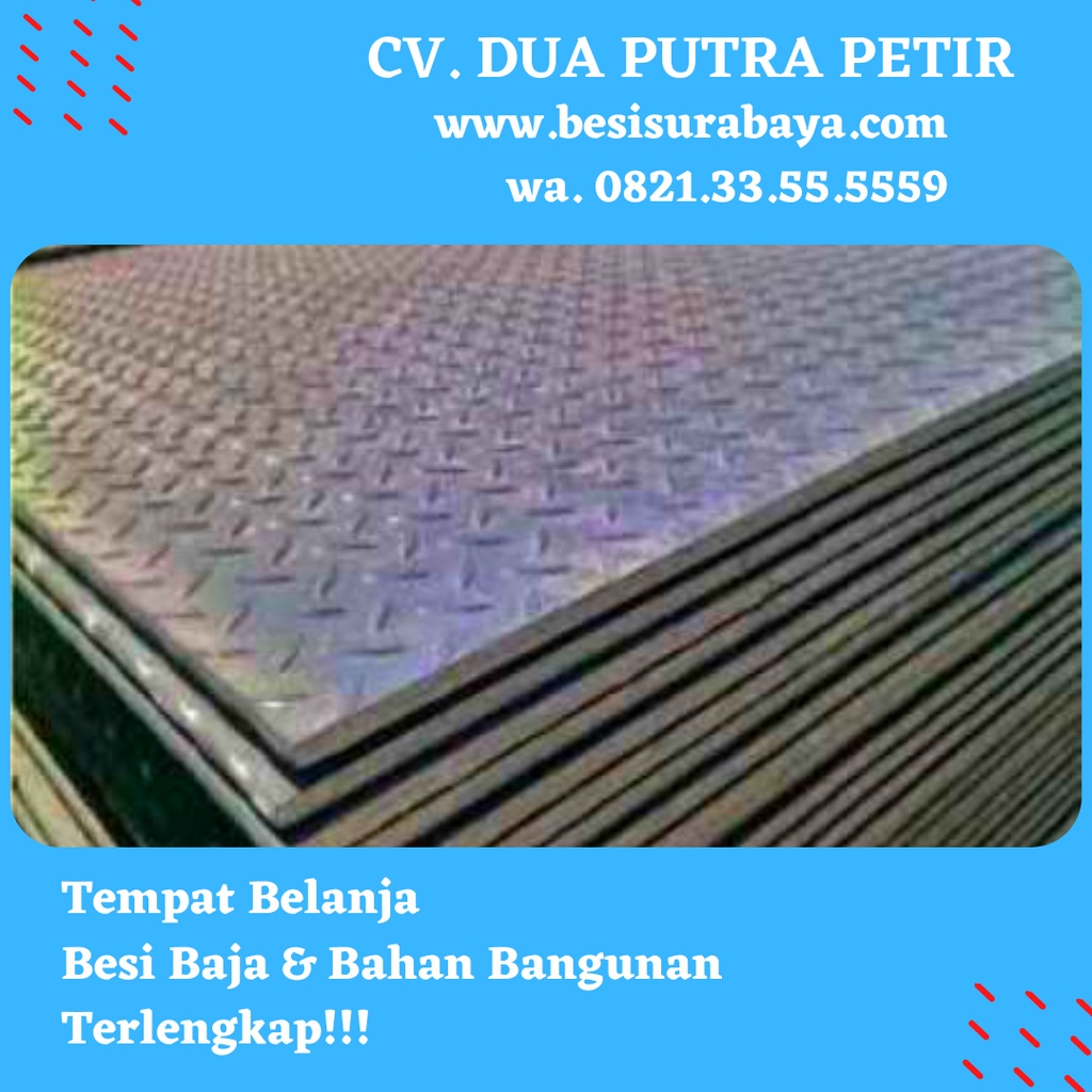 Besi Bordes Plat Bordes 2.3mm x 4ft x 8ft