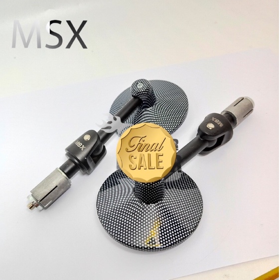 spion jalu bulat carbon HIGH END BAR FULL CNC MSX Semua Motor