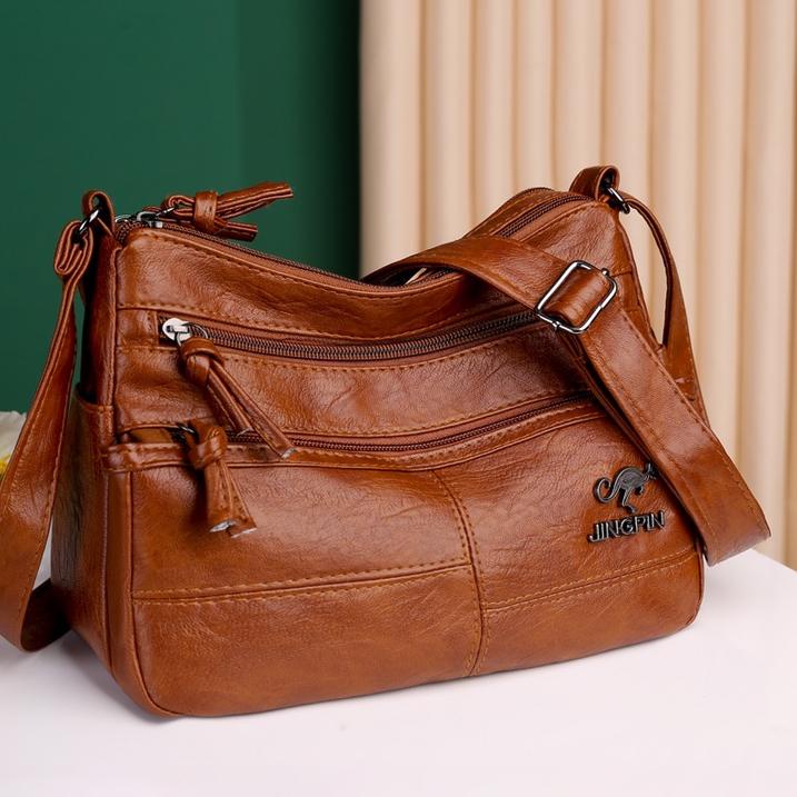 Star TAS SELEMPANG WANITA KULIT PREMIUM JINGPIN COKLAT MACATE TA479B7 IMPORT BATAM SLING BAG KOREA M