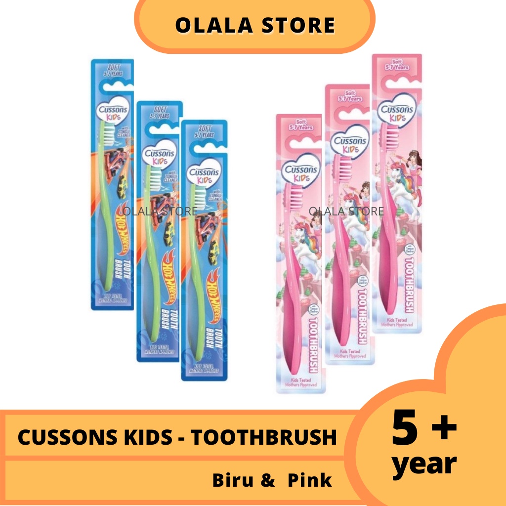 Cussons Kids Toothbrush Unicorn Soft / Hot weels - Sikat Gigi Anak 5-7 Tahun