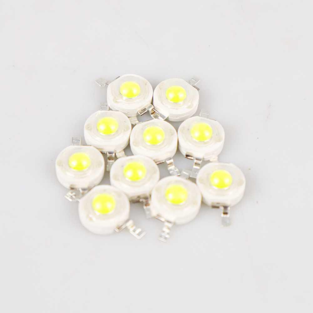 Chip LED Lampu COB Spotlight Cool White 6000K 1W 8mm 10pcs - A-23 - White