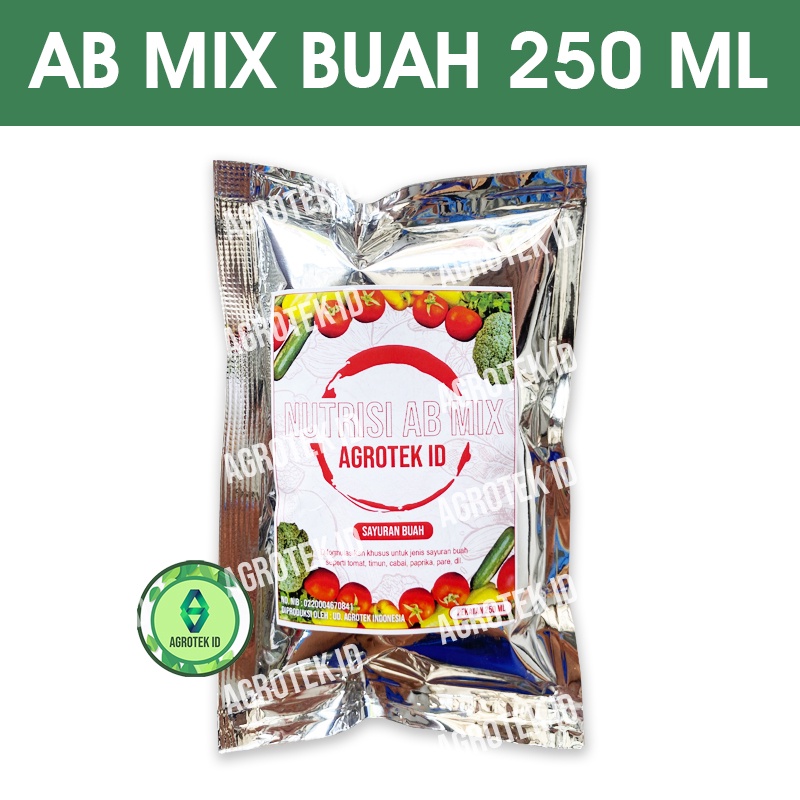 AB MIX Sayuran Buah Hidroponik Pekatan 250 ml Premium Untuk 50 Liter Air