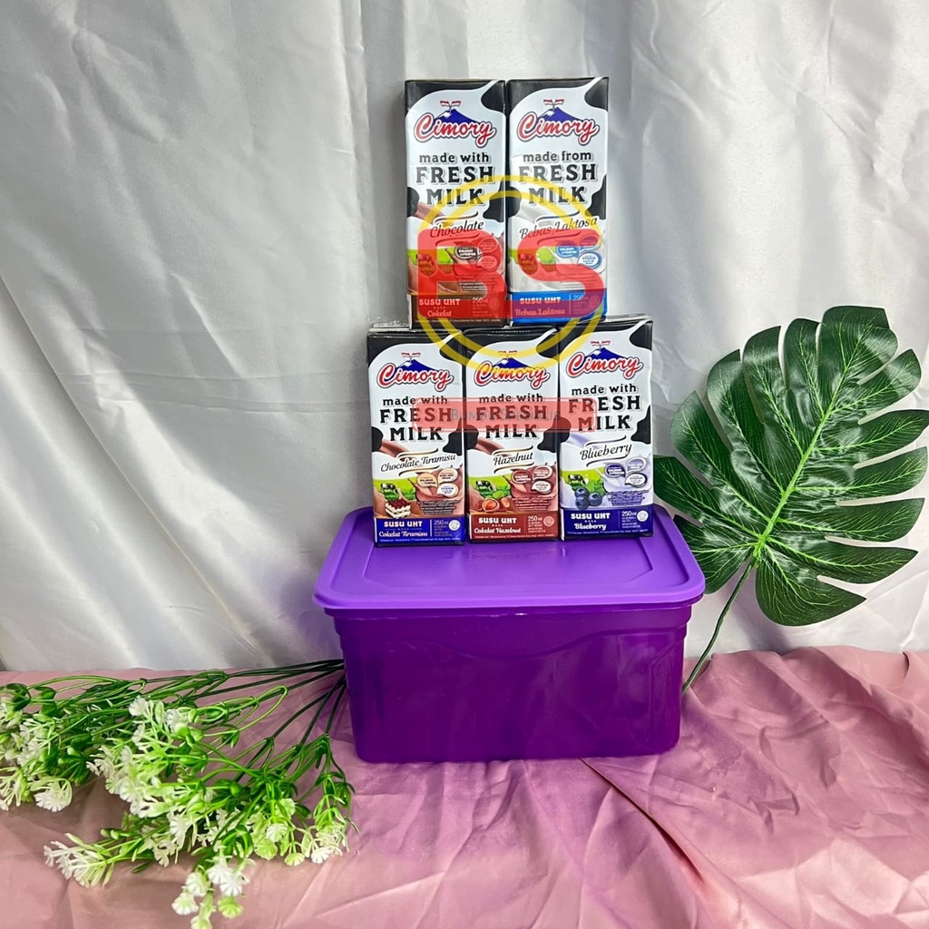 5 Susu UHT Cimory Fresh Milk 250 ml GRATIS 1 Toples Cantik