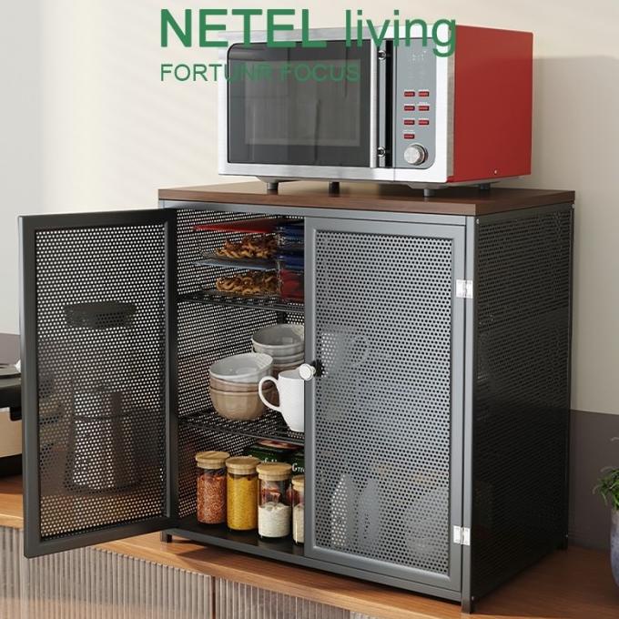 Netel Lemari Piring Rak Dapur Stainless Rak Penyimpanan Serbaguna [Cod]