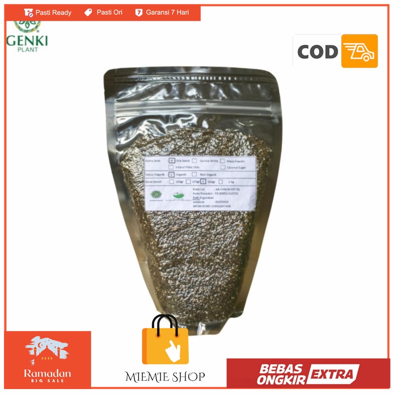 

Organic Black Chia Seed Mexico - 500g