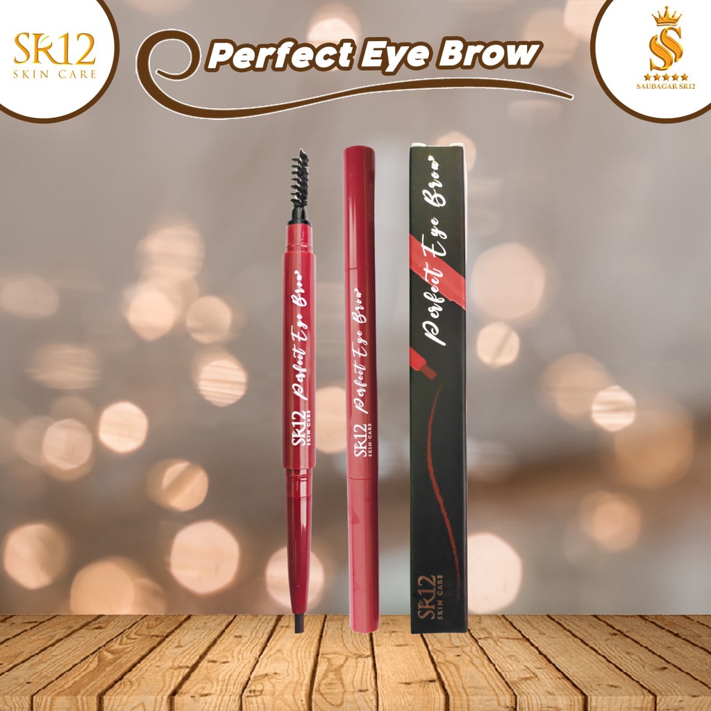 PENSIL ALIS ! PERFECT EYE BROW SR12 / PENSIL ALIS WATERPROOF DAN TAHAN LAMA / PENSIL ALIS ANTI AIR / VITAMIN C &amp; E